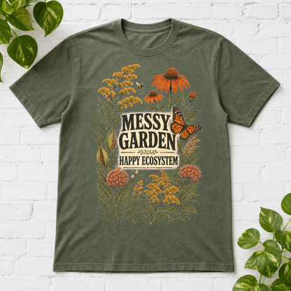 Messy Garden Happy Ecosystem T-Shirt - Moss