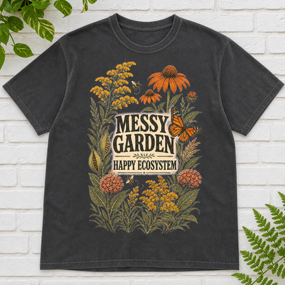 Messy Garden Happy Ecosystem T-Shirt - Pepper