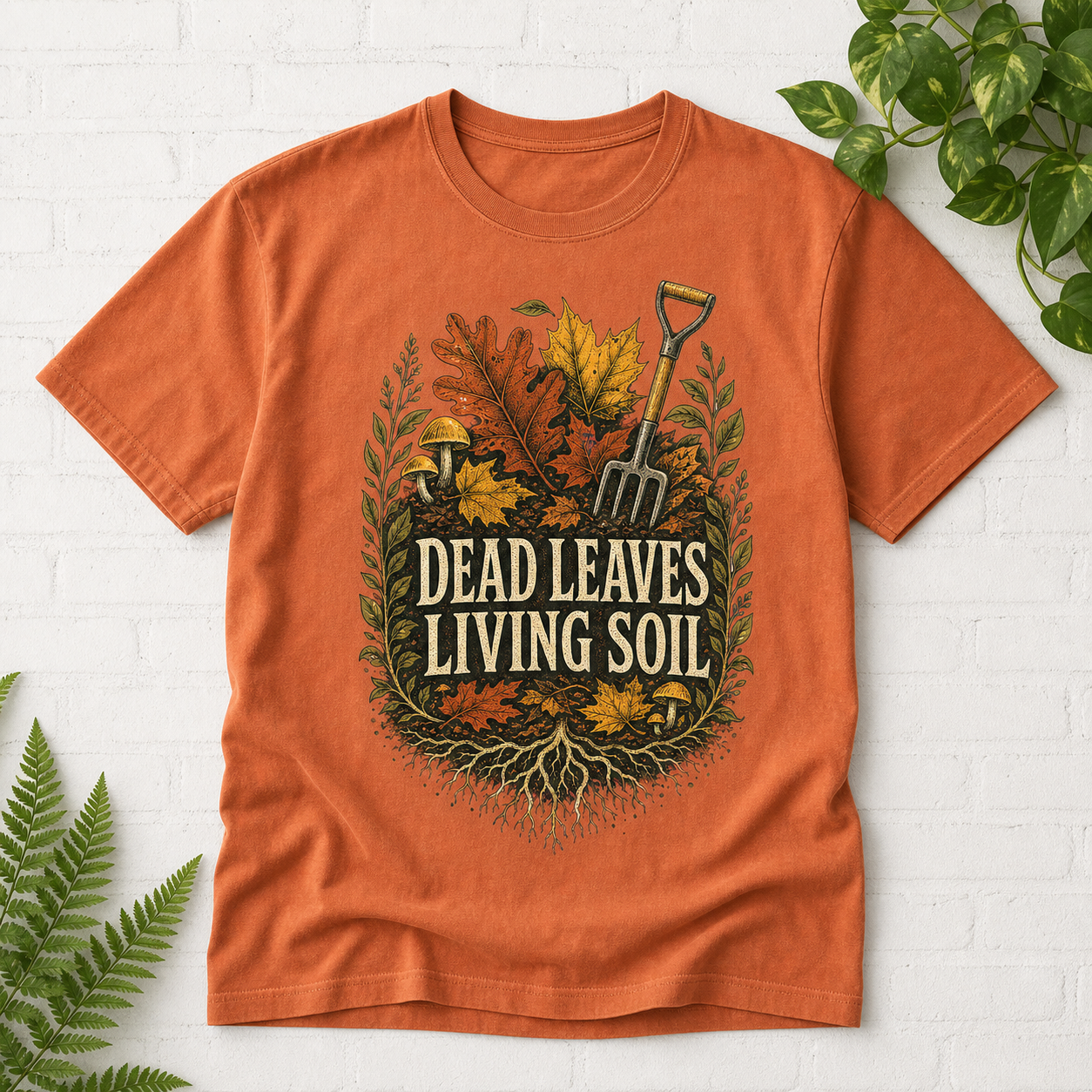 Dead Leaves Living Soil T-Shirt - Yam