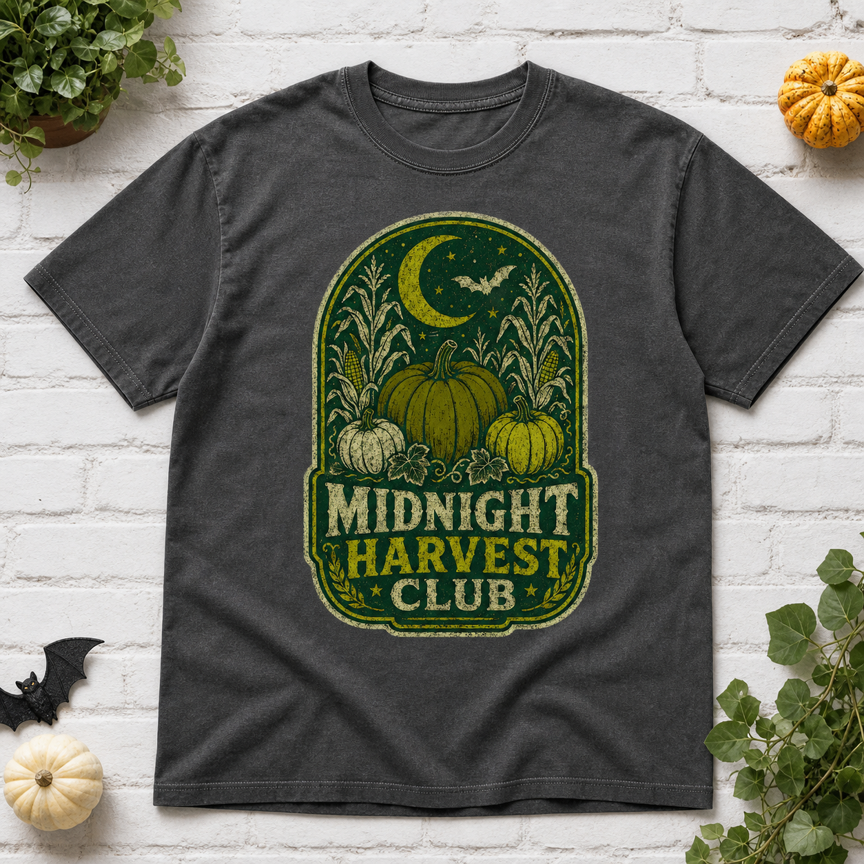 Midnight Harvest Club Halloween T-Shirt - Pepper