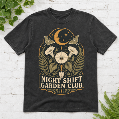 Night Shift Garden Club T-Shirt - Pepper
