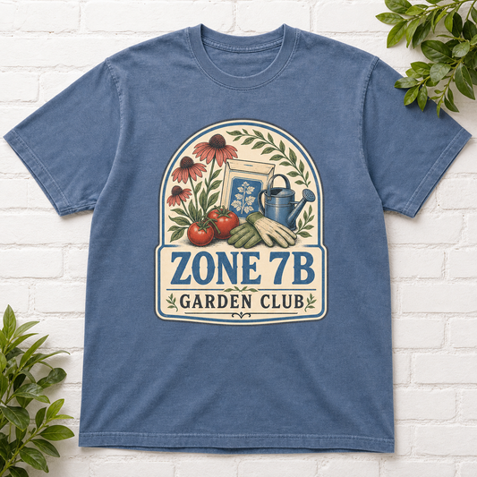 Zone 7B Garden Club T-Shirt - Blue Jean