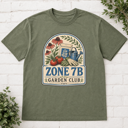 Zone 7B Garden Club T-Shirt - Moss