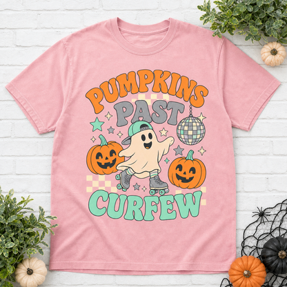 Pumpkins Past Curfew Halloween T-Shirt - Blossom