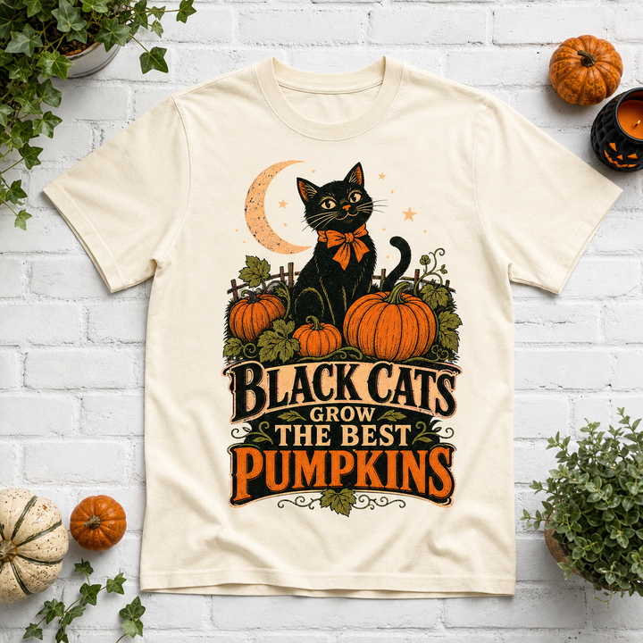 Black Cats Grow The Best Pumpkins T-Shirt