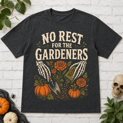 No Rest For The Gardeners Halloween T-Shirt - Pepper
