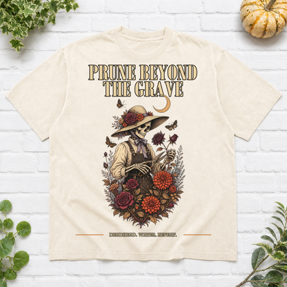 Prune Beyond The Grave Halloween T-Shirt - Ivory