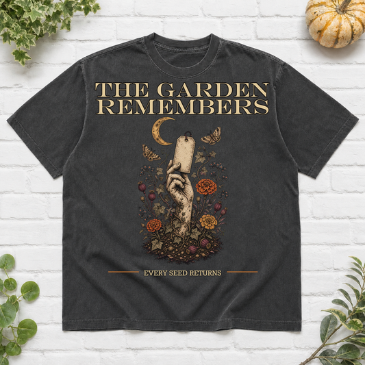 The Garden Remembers Halloween T-Shirt - Pepper