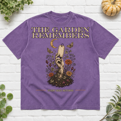 The Garden Remembers Halloween T-Shirt - Violet