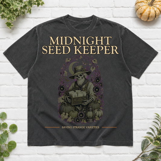 Midnight Seed Keeper Halloween T-Shirt - Pepper
