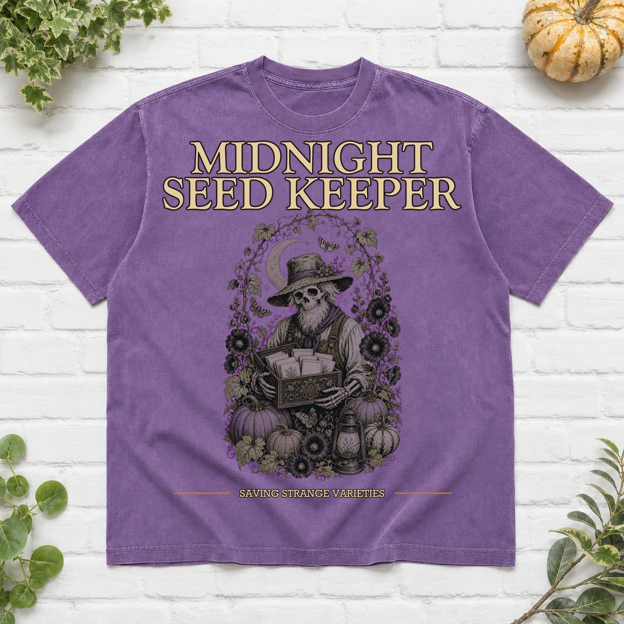 Midnight Seed Keeper Halloween T-Shirt - Violet