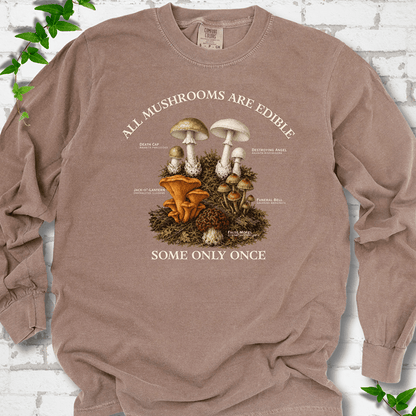 All Mushrooms Are Edible LS T-Shirt - Cellife Well