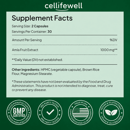 Amla Superfruit Capsules - Cellife Well