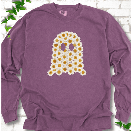 Booquet Daisy Ghost LS T-Shirt - Cellife Well