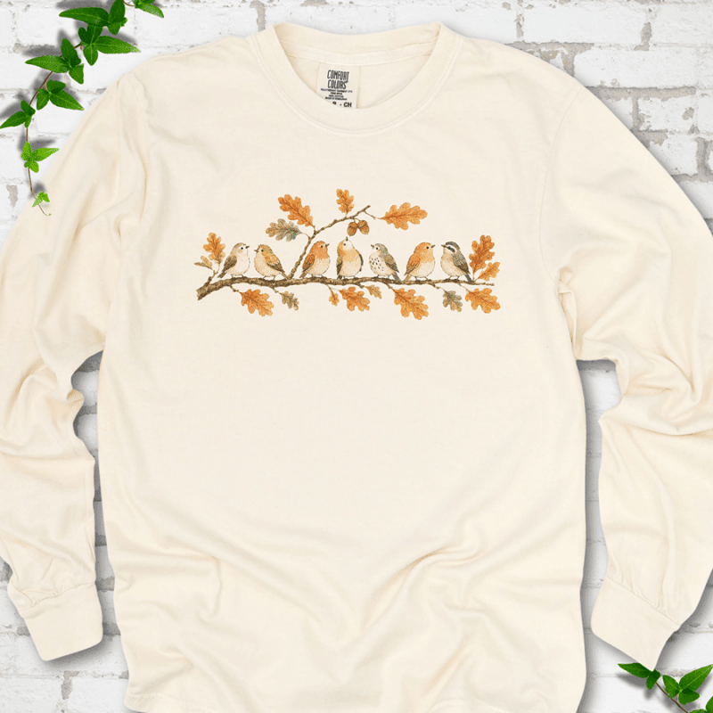 Fall Feathered Friends LS T-Shirt - Cellife Well