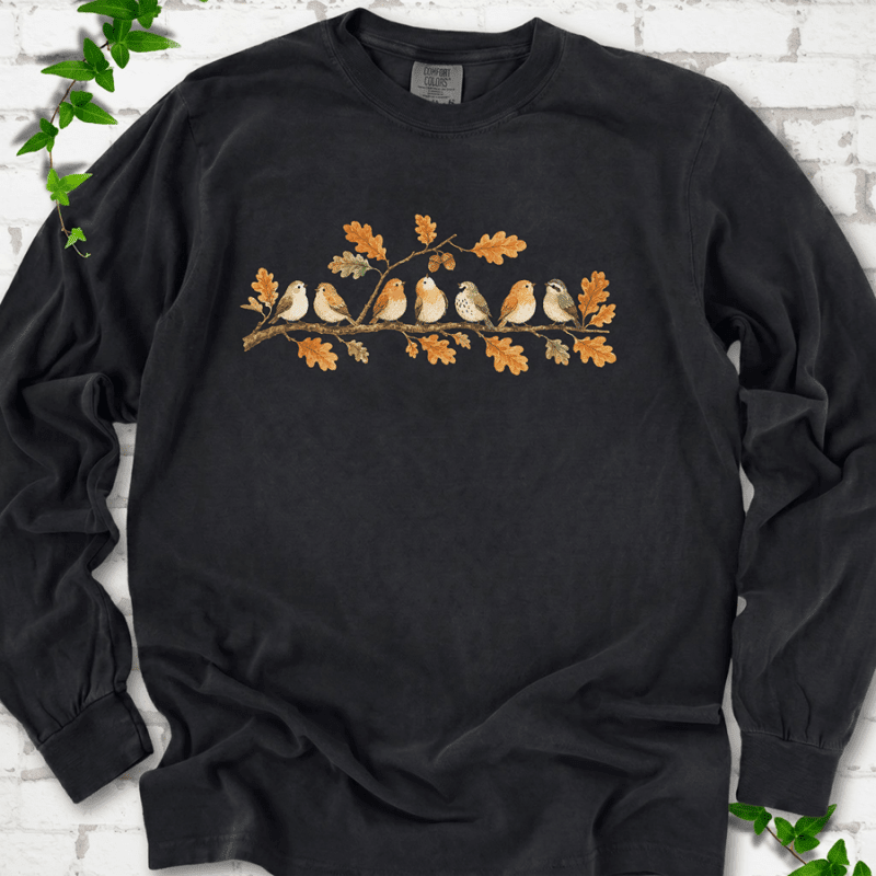 Fall Feathered Friends LS T-Shirt - Cellife Well