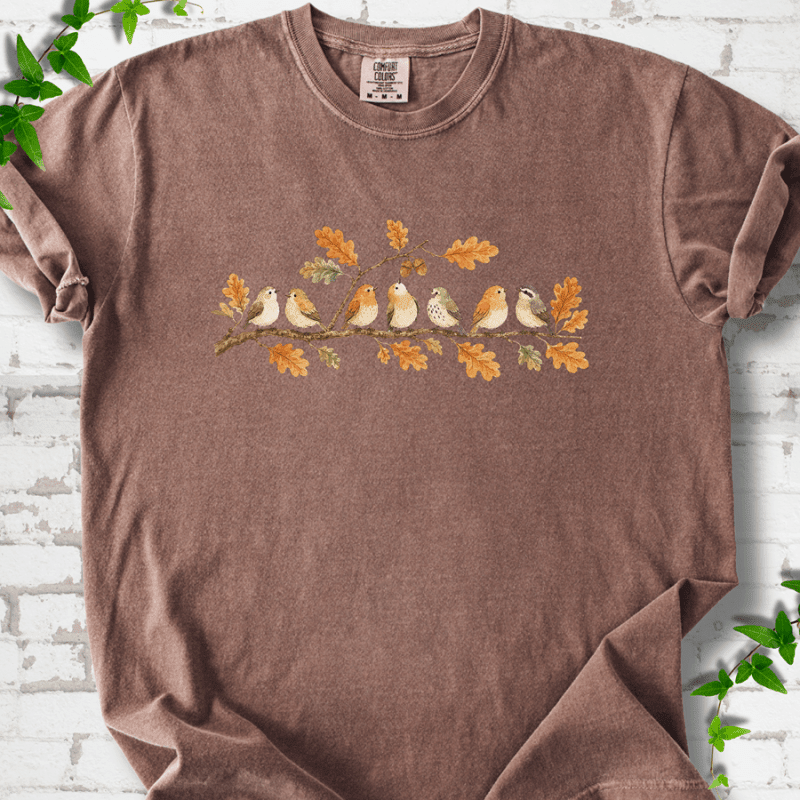 Fall Feathered Friends T-Shirt - Cellife Well