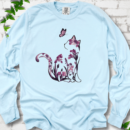 Floral Cat LS T-Shirt - Cellife Well