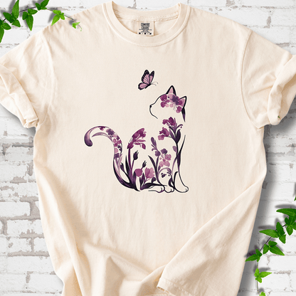 Floral Cat T-Shirt - Cellife Well