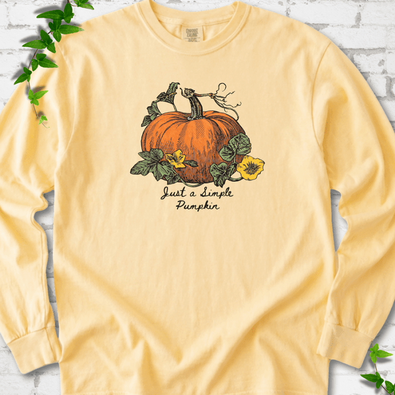 Just a Simple Pumpkin LS T-Shirt - Cellife Well