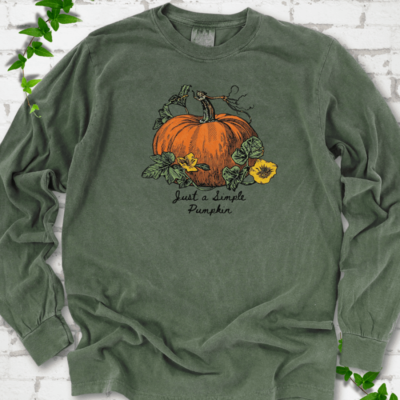 Just a Simple Pumpkin LS T-Shirt - Cellife Well