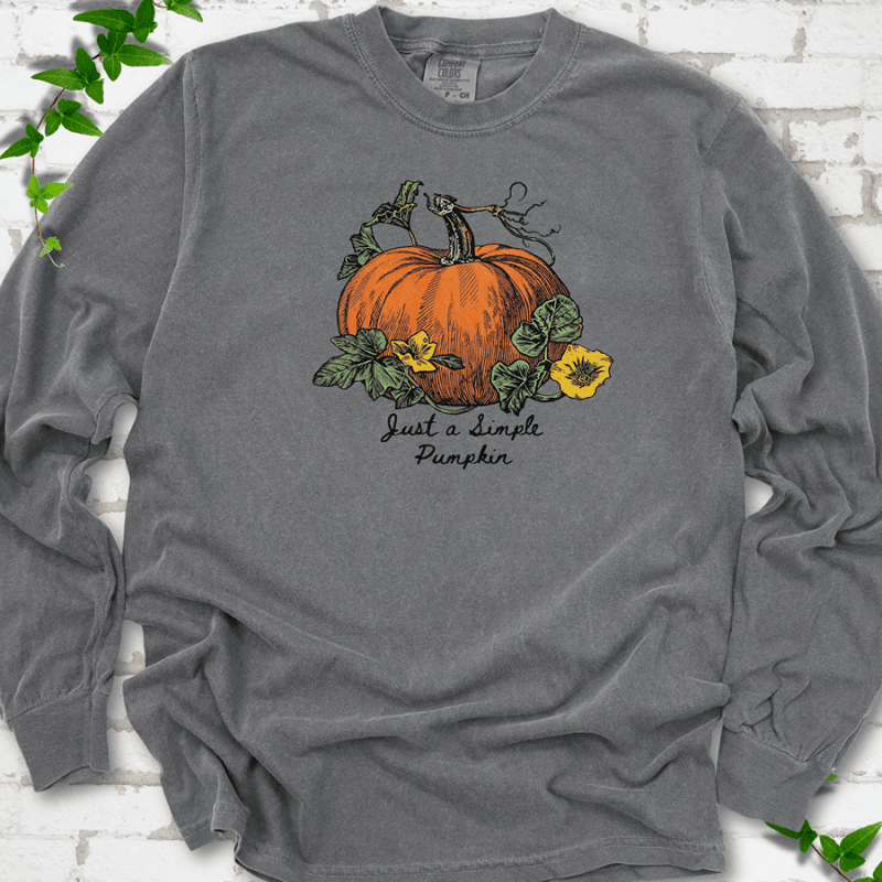 Just a Simple Pumpkin LS T-Shirt - Cellife Well