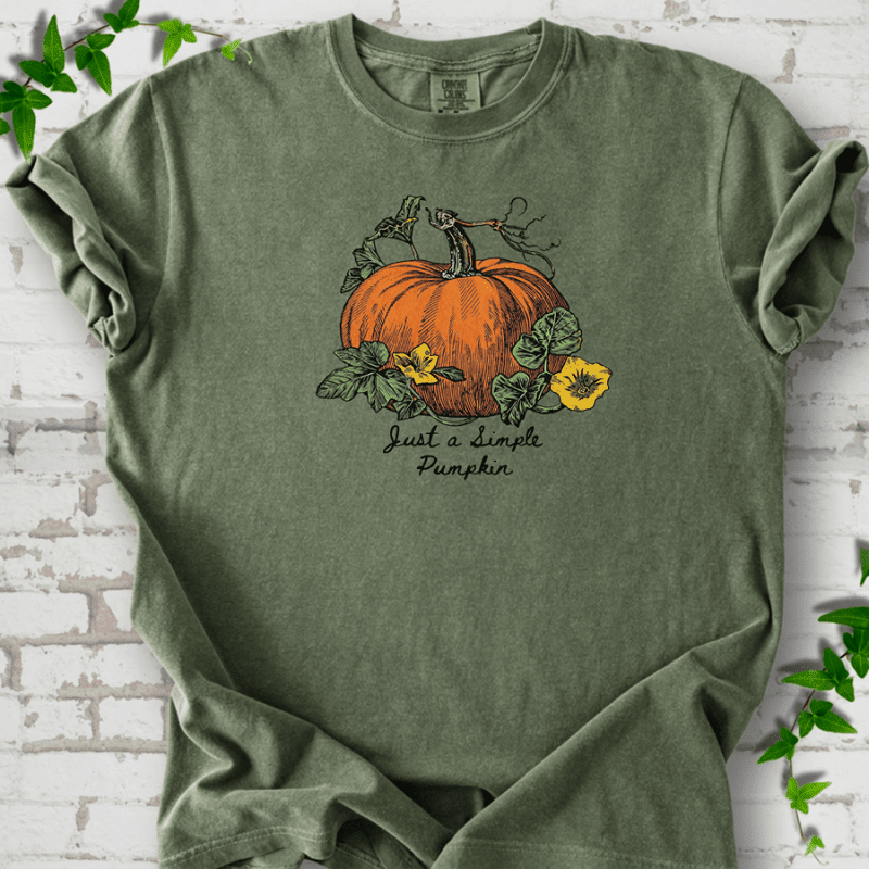 Just a Simple Pumpkin T-Shirt - Cellife Well