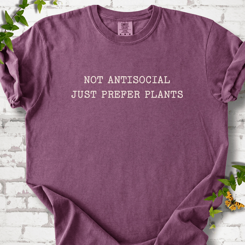 Just Prefer Plants T-Shirt - Cellife Well