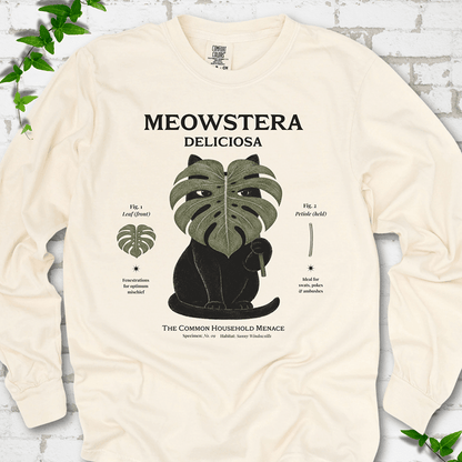 Meowstera LS T-Shirt - Cellife Well