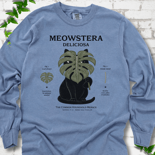 Meowstera LS T-Shirt - Cellife Well