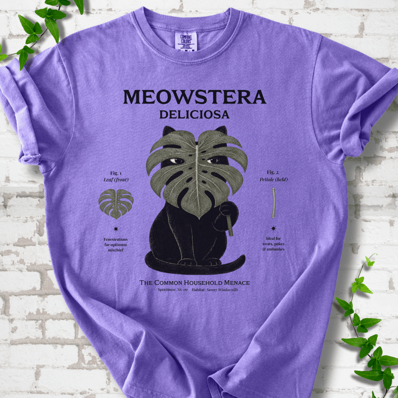 Meowstera T-Shirt - Cellife Well