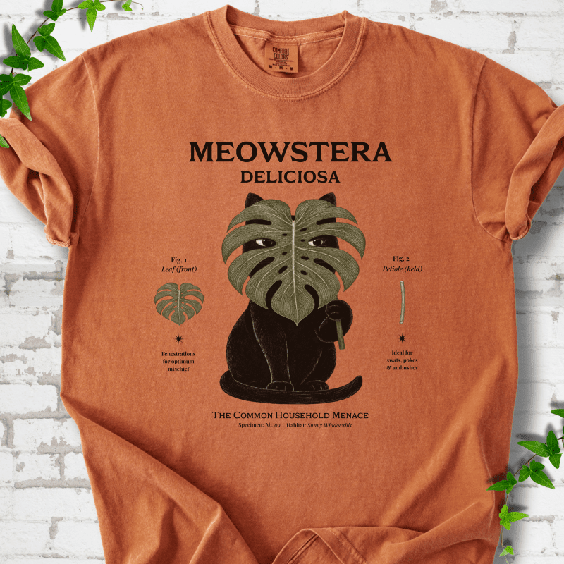 Meowstera T-Shirt - Cellife Well