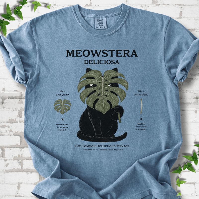 Meowstera T-Shirt - Cellife Well
