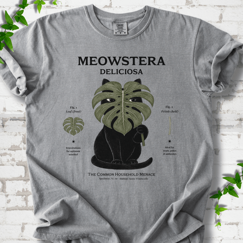 Meowstera T-Shirt - Cellife Well