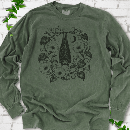 Moon Garden Bat LS T-Shirt - Cellife Well