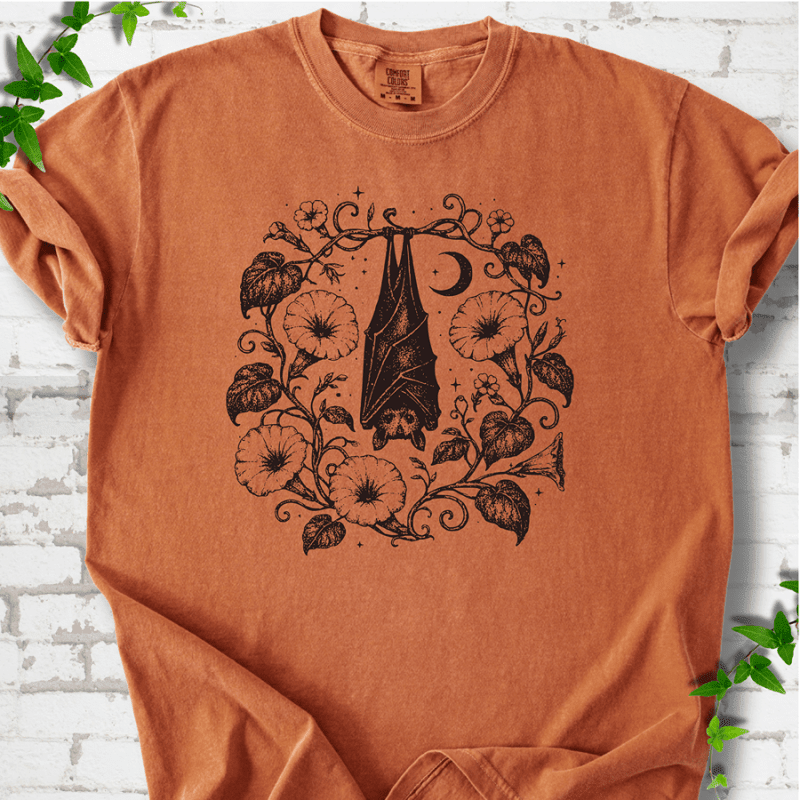Moon Garden Bat T-Shirt - Cellife Well