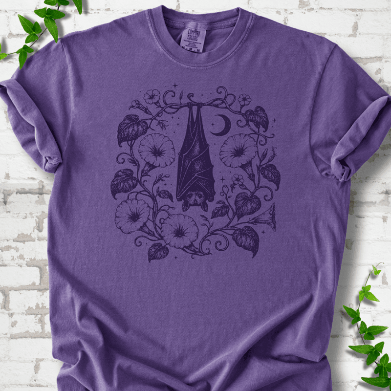 Moon Garden Bat T-Shirt - Cellife Well