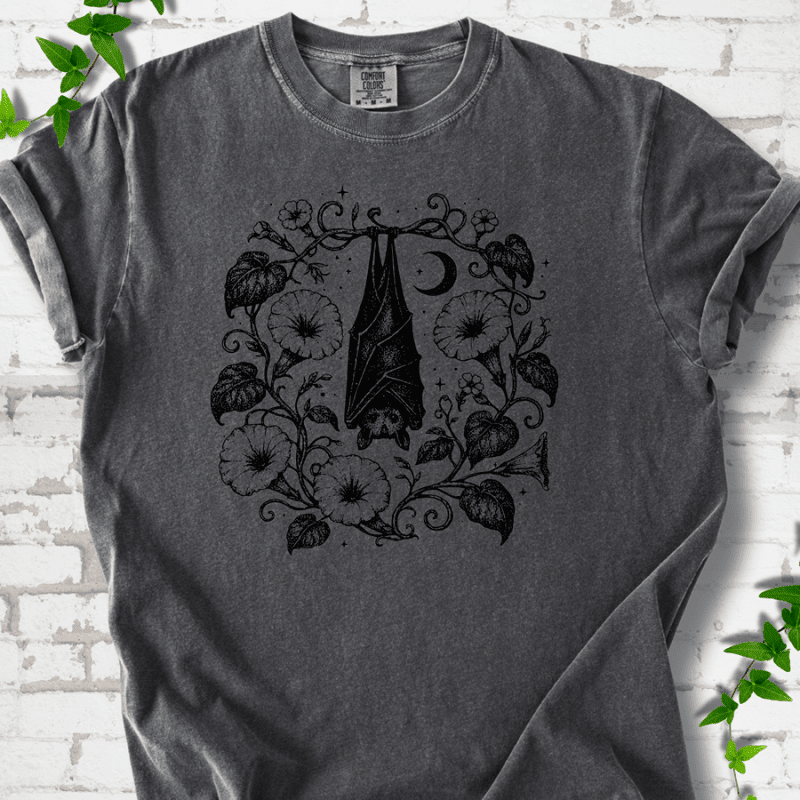 Moon Garden Bat T-Shirt - Cellife Well