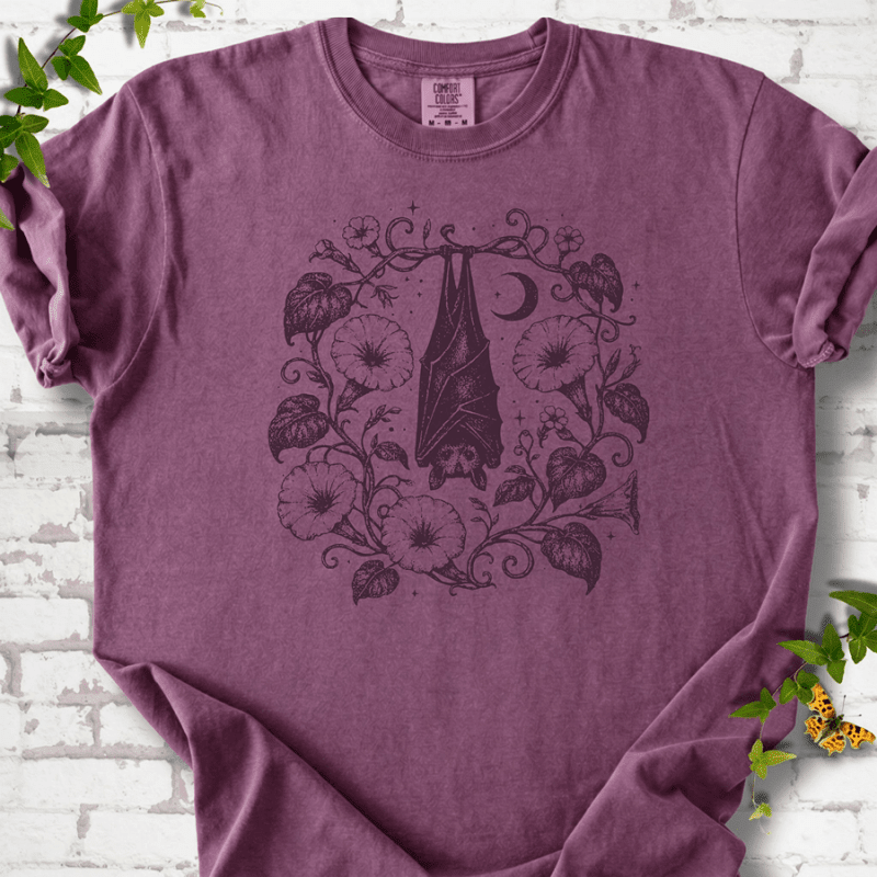 Moon Garden Bat T-Shirt - Cellife Well