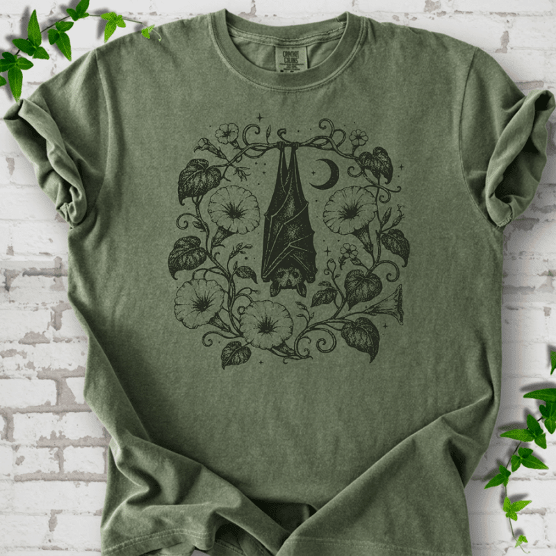 Moon Garden Bat T-Shirt - Cellife Well