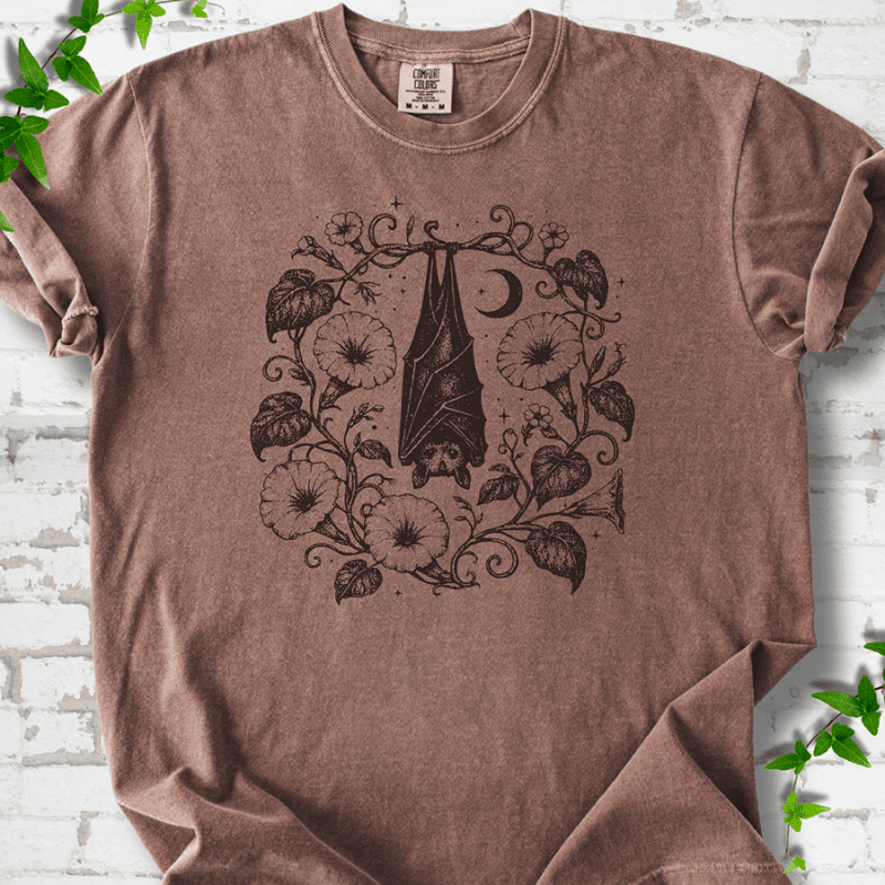 Moon Garden Bat T-Shirt - Cellife Well