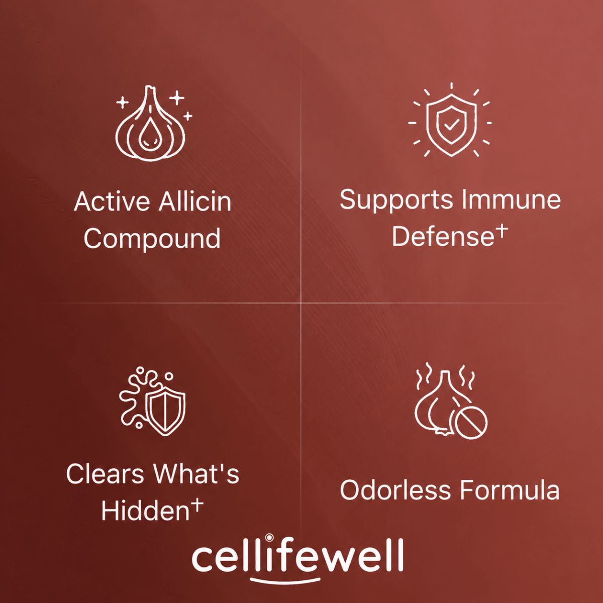 Odorless Garlic Extract Capsules - Cellife Well