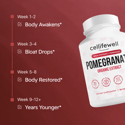 Organic Pomegranate Extract Capsules - Cellife Well