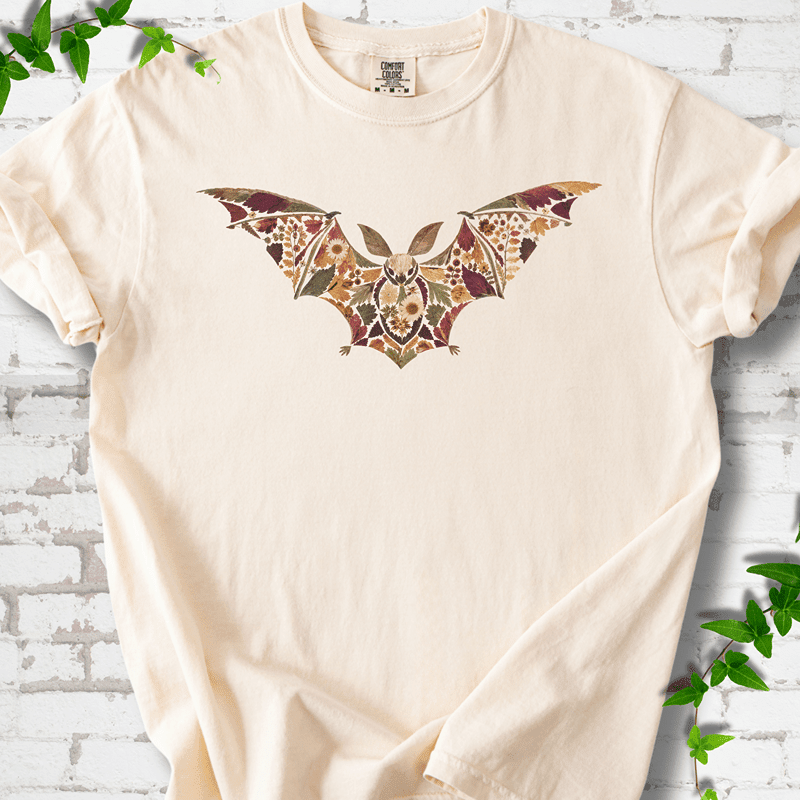 Pressed Flower Bat T-Shirt - Cellife Well
