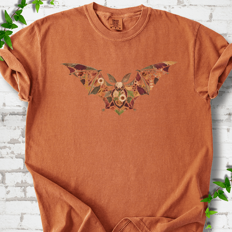Pressed Flower Bat T-Shirt - Cellife Well