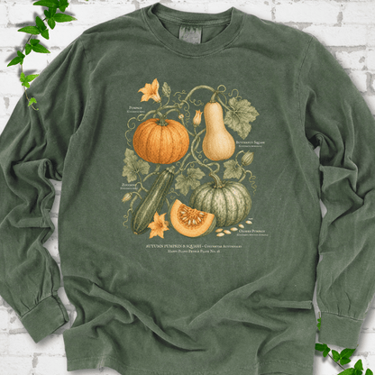 Pumpkin & Squash Botanical LS T-Shirt - Cellife Well