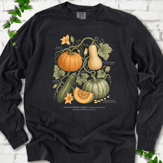 Pumpkin & Squash Botanical LS T-Shirt - Cellife Well