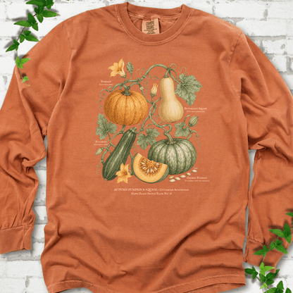 Pumpkin & Squash Botanical LS T-Shirt - Cellife Well