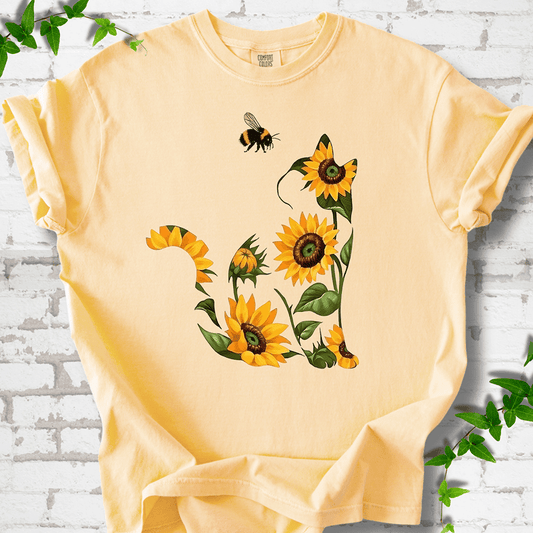 Sunflower Cat T-Shirt - Cellife Well