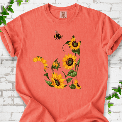 Sunflower Cat T-Shirt - Cellife Well